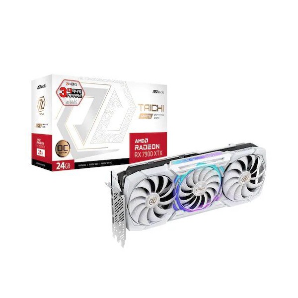 ASRock 라데온 RX 7900 XTX Taichi White OC D6 24GB 디앤디컴 > 그래픽카드 